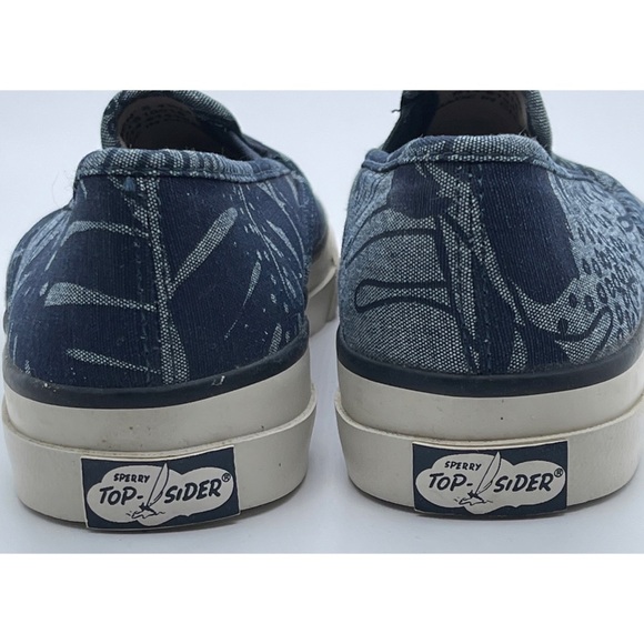 Sperry Topsider Canvas Slip-On Sneakers B14-61432 Women's Size 6 Men's Size 4.5 - Picture 5 of 8